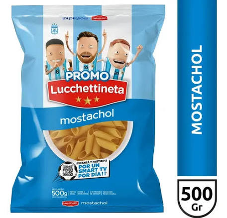 FIDEOS LUCCHETTI MOSTACHOL 500GR